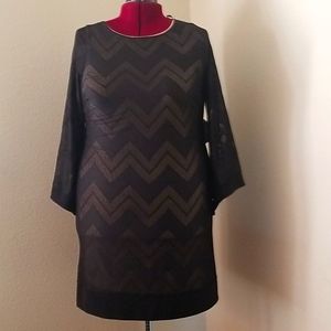 Black knee lengrh dress